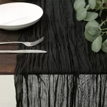 1 件 90*180 厘米粉色折叠式桌旗，节日生日婚礼假日家庭聚会房间餐桌装饰桌布、桌旗、桌布情人节 - 淺粉色 - 查看 10