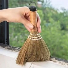 Handmade Grass Broom, Small Handmade Dust Broom, Cleaning Tools, For Housekeeping Services Offices Hotels - Hand Brush - View 1