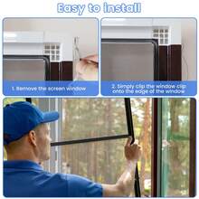 60Pcs Window Screen Spring Clip Set Stainless Steel Flat Window Spring Universal Corner Mounting Window Screen Clip Prevent Shaking 0.19*2.1inch For Window Screen - Silver - View 5