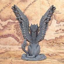 Ancient Guardian, Sandwhisper, Sphinx Miniature For Tabletop RPG Games Gaming Medium - Grey - View 10