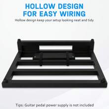 STRICH Guitar Pedal Board Aluminum Alloy 1.82lb Super Light Small Effect Pedalboard 15'' X 11.8'' With Carry Bag, STANDARD 15 - 4 Row - màu đen - Xem 2