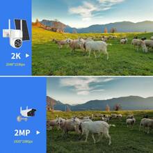 Ojo® Solar Cámara De Seguridad 4mp Hd Wifi Ptz Con Baterías - Blanco - Ver 6