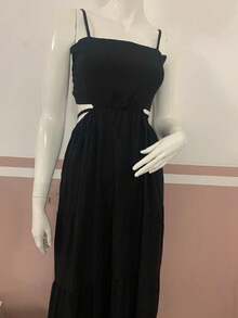 Women Long Dresses - 黑色 - 查看 3