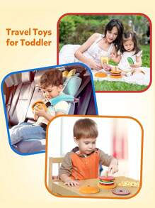 1入組木質卡通漢堡三明治兒童玩具，模擬食物廚房玩具，扮演小廚師必備用品，有助於兒童對食物的認知發展，適合3歲以上男女孩子使用，聖誕禮物/萬聖節禮物/生日禮物 - 漢堡 - 查看 8