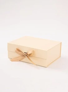 2件套折叠礼品盒，礼品包装盒，适合家庭、朋友、节日的通用礼品盒 - 黃色套裝 - 查看 4