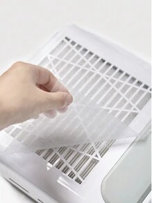 100 filtros de papel colector de polvo para arte de uñas, accesorios de máquina de manicura, papel de reemplazo para filtro de aspiradora de arte de uñas - Blanco - Ver 7
