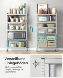 SONGMICS Utility Shelves - trắng - Xem 3