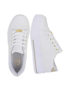 Women Wedge Sneakers - Gold - View 7