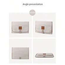 1入黑色防水尿布換墊,便攜式,適合戶外使用,多種顏色自由搭配 - 黑色 - 查看 6