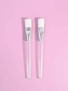 2 piezas Brochas para mascarillas faciales, cepillo de masaje facial, herramienta de belleza para el cuidado de la piel, fácil de usar y portátil - Multicolor - Ver 8