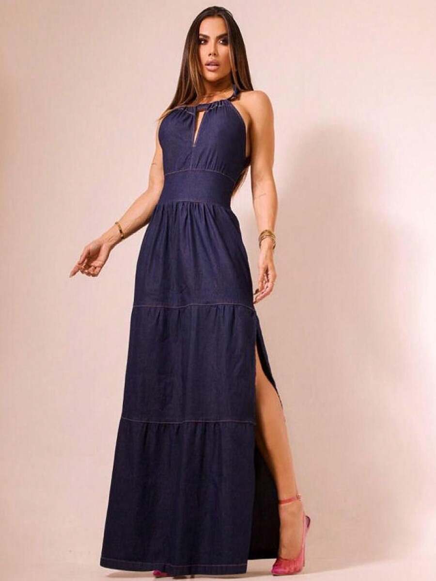 GO Jeans Dress Real Photo Stylish Ref 499 Special - Màu xanh lam - Xem 1