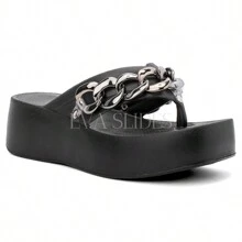 Women Platforms & Wedge Sandals - LIÊN KẾT VÀ ĐEN - Xem 2