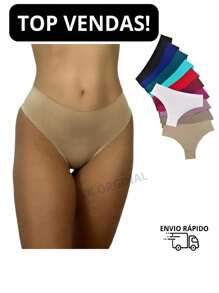 Kit 5 Laser Thong Seamless Panties - 彩色 - 查看 1