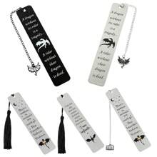 1入紋刻黑龍書籤，金屬書籤，閱讀標記，書迷收藏，學校用品，送給朋友和老師的禮物