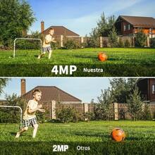 Ojo® 4MP Tarjeta Sim Solar Cámara De Seguridad Exterior 2k WIFI Cámara - Blanco - Ver 3