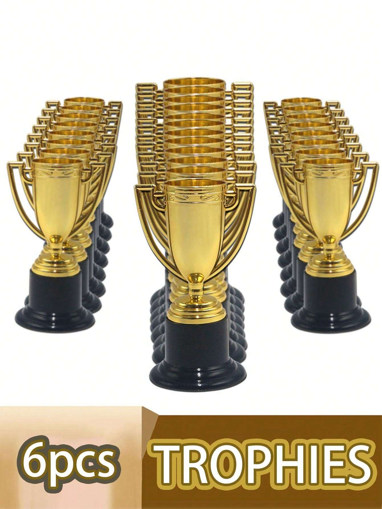 Buy LUOZZY Trophies And Edals Set Gold Plastic Trophy Cup And Winner