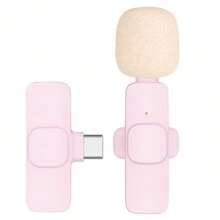 New Product In Portable Mini  Microphone K9 Dual Lavaliere Mic Wireless Microphone For Mobile Phone - ZSK-k9 Pink - View 13