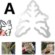 1 件创意亚克力花茎支架，独特龟形叶子支架，花卉植物茎固定支架，适用于竹叶等植物形状 - 透明 - 查看 13