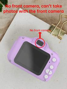 1080P迷你便携式数码相机，彩色玩具可充电相机，配备2英寸屏幕和1500万像素分辨率，适合作为3-12岁男孩女孩的圣诞节/生日礼物，不含TF卡 - 紫色 - 查看 10