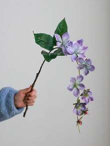 1 bông hoa nhài lụa nhân tạo chất lượng cao, đồ trang trí nhà cửa, hoa giả trang trí lối đi tiệc cưới - nhiều màu - Xem 13