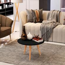 Dubai Center Table Round Decorative Table Living Room Wooden Toothpick Leg Support - 黑色 - 查看 2