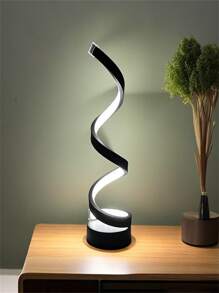 1 件 LED 黑色创意风格台灯，3 色可调，圣诞礼物，适用于书房、客厅、卧室床头灯