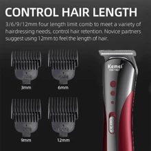 Máquina de cortar el pelo eléctrica KEMEI KM-1407, cortador de pelo, cortador de pelo de la nariz, tres en uno