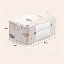 1 个大容量储物袋 - 透明窗口、重型手柄、防尘、可折叠、拉链存储 - 终极家居整理器，适用于衣服、毯子、床上用品和卧室配件，多功能搬运和包装袋装饰秋季装饰节日装饰房间装饰家居装饰秋季装饰卧室装饰 - 藍色 - 查看 8