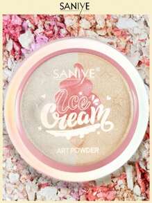 iluminador e0183 Brillo Duradero, Iluminador Luminoso ,4 Colores Y Polvo Brillante Mezclado Para Enriquecer La Piel De La Cara Y El Cuerpo. - 02 - Ver 4