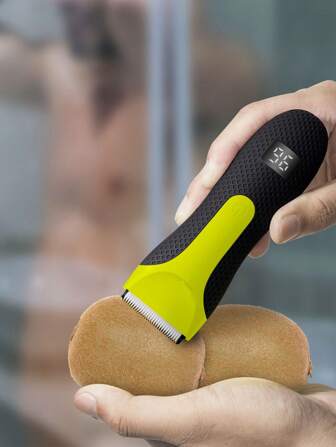 Body & Manscaping Trimmer For Men, Beard Face, Hair, Body And Intimate Hair Trimmer, 2024 New Body Shaver Groomer, Replaceable Ceramic Blade Heads & USB Recharge Dock, Male Hygiene Razor,Trimmer For Displaying Battery Level.Gifts For Lovers.