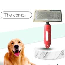 1個高密度柔軟刷毛的彎形刷,適用於日常寵物梳理和清潔狗和貓 - 黑色 - 查看 5