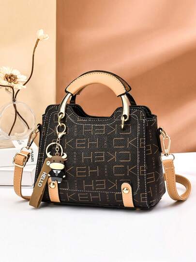 Bolso De Gran Capacidad Para Mujer Mochila Crossbody de varias capas de con forma de y colgante decorativo El último modelo en 2024, Bolso de hombro clásico retro con cremallera para mujer, Bolso de hombro de diseñador para mujer Bolso hobo con correa de cadena Regalo, Bolso de mujer Cartera de mujer de moda Bolso escolar de PU Mochila de hombro bolso de mano, adecuado para citas y fiestas de moda, Bolso De Hombro Casual Versátil, Bolso Cruzado Y Bolso De Mano, adecuado para citas y fiestas de moda