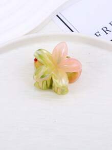 2024 Fashion, Two-Tone Marble Fresh Hair Claws, Lady Hair Grips. Piranha De Florhair Clip Hair Jaw Clip Hair Clamps