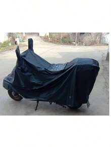 Cubre Moto Impermeable para Motocicleta Accesorio de Protección Funda universal para la lluvia para Motos, Motonetas, Bicicletas, Bicicletas electricas, impermeable contra lluvia y polvo. - Negro - Ver 3