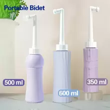 1 Peça, Com Grande Capacidade de 600ml/500ml/350ml, Banheira de Assento Portátil, Banheira de Assento Manual de Viagem, com Cabeça de pulverização Extensível de 14 Furos para Spray de Água Suave, Adequada para Higiene Pessoal e Uso em Viagens