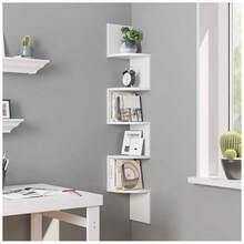 Estante Esquinero Flotante De 5 Niveles, Estante - Blanco - Ver 2