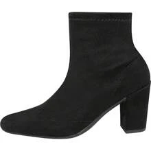 Women's Mid-Calf Boot Short Thick Heel Super Comfortable - 黑色 - 查看 3