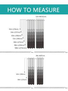 Estelar Textiler 2片紫色金属环遮光窗帘，适用于卧室和客厅 - 纯色隔热遮光窗帘 - 黑色 - 查看 10