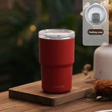 304不锈钢水瓶，便携式办公室真空保温杯，咖啡杯，双层旅行杯，茶杯，车载水瓶，塑料外壳，保持饮料热/冷0-3小时，适合户外活动，露营，徒步旅行，汽车，家庭，办公室，冷热饮品，适合男女，结婚纪念日，圣诞节，生日，母亲节/父亲节，教师节，新年，情侣纪念，毕业礼物 - 彩色 - 查看 17