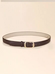 1 Máy Tính Plus Size Nữ Thời Trang Nâu/Đen/Màu Cà Phê Da PU Mềm Khóa Hợp Kim Thắt Lưng Hàng Ngày - Nhiều màu - Xem 10