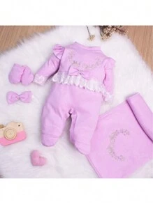 Baby Girls Rompers - Màu Lilac Tím - Xem 5