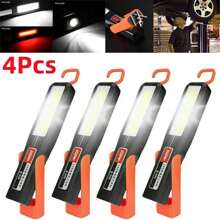 COB LED Cordless Magnetic Work Light USB Inspection Lamp Torch USB Rechargeable