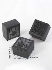 6pcs/24pcs/Pack Clear Window Candy Biscuit Gift Box For Party Gifts, Decor Favors Supplies Decor Decorations Home Bag