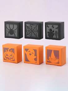 6pcs/24pcs/Pack Clear Window Candy Biscuit Gift Box For Party Gifts, Decor Favors Supplies Decor Decorations Home Bag