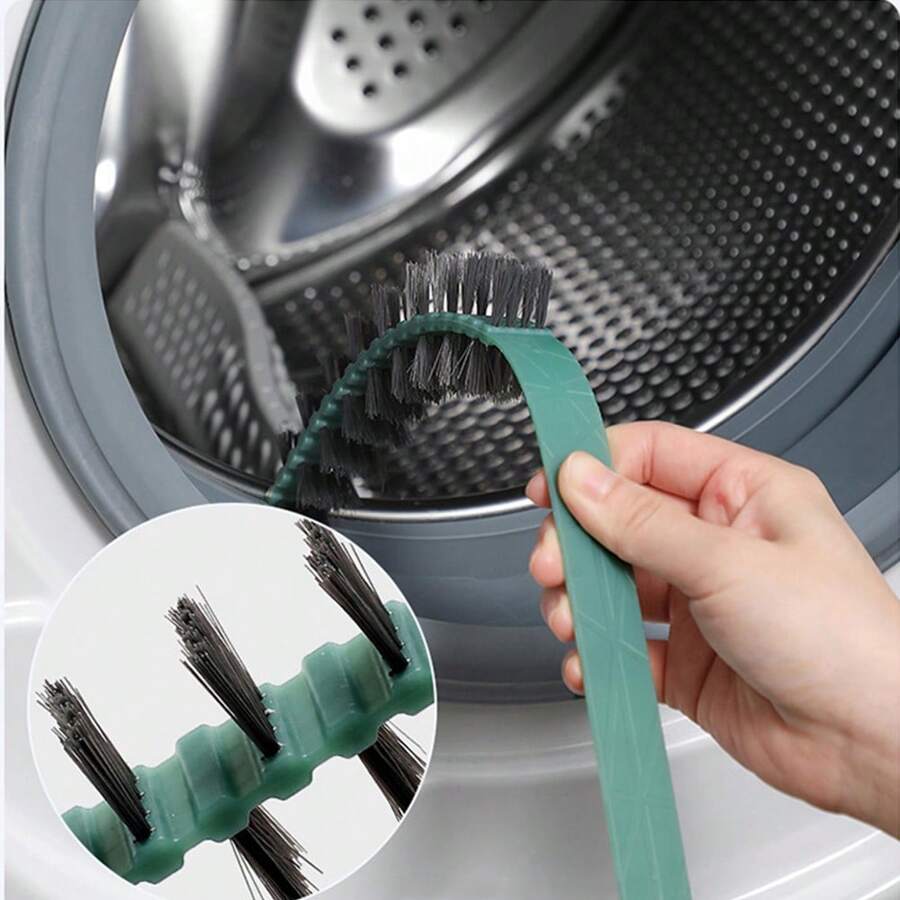 1pc Drum Washing Machine Cleaning Brush With Extended Handle, Effective To Remove Dirt From Inner Wall And Crevices Of Washing Machine - Green - View 1