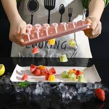 1pc Ice Freezer Container, Mini Ice Maker Stackable Plastic Ice Maker Cute Ice Shapes Freezer Ice Block Maker Easy To Demould Space Saving Ice Maker Molds For Summer Drinks - Multicolor - View 8