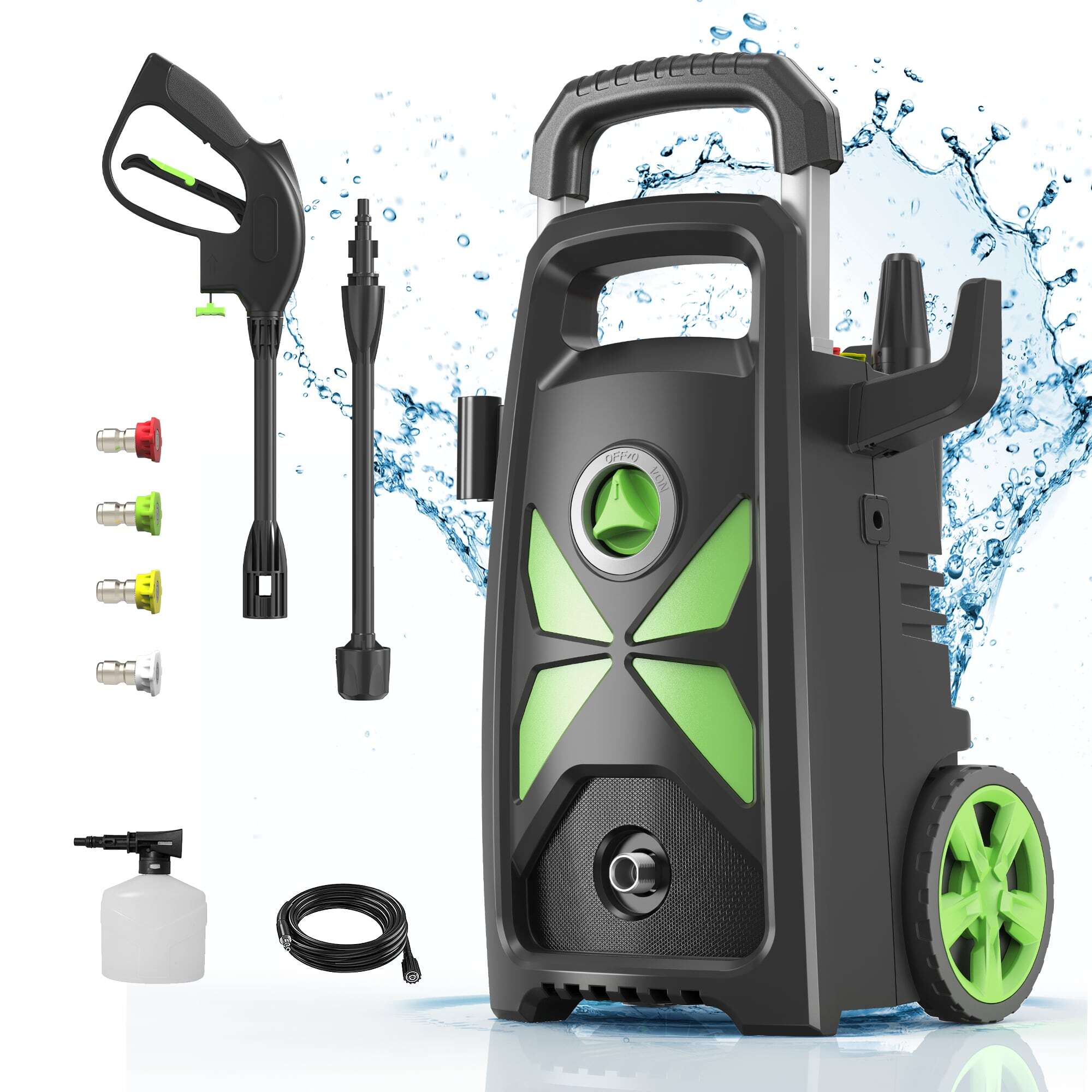 3400 PSI Electric Pressure Washer For Effective Car Washing And