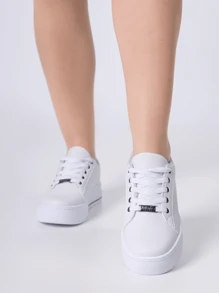 Women Wedge Sneakers - 藍色 - 查看 2