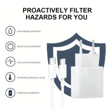 1-3 套 20W 快速充电套件 [iPhone USB-C 壁式充电器 + 3.3FT/100cm USB-C 转 USB-C 线缆] 兼容 iPhone 15 Pro Max/15 Pro/15 Plus/15 和三星 S24/S23/S22/S21 系列手机充电器适配器 - 查看 6