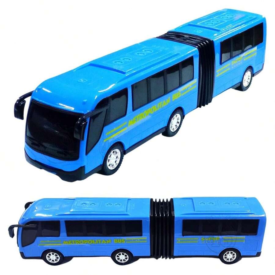 Articulated Metropolitan Bus Plastic Toy Large Box Box Color:Blue - Nhiều màu - Xem 1